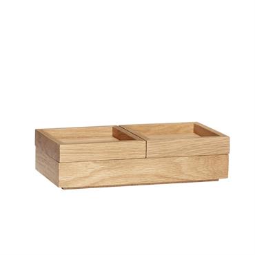 Boîte de rangement en chêne FSC