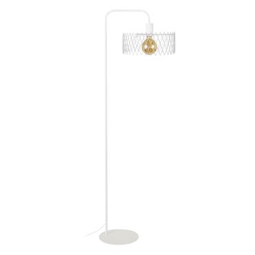 Lampadaire liseuse métal  blanc 42  cm