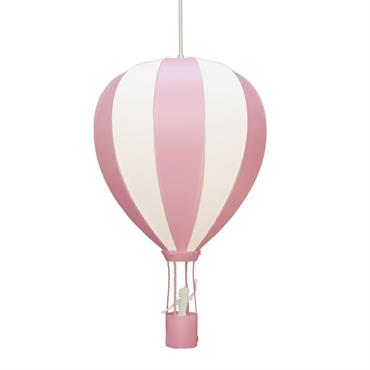 Suspension enfants Montgolfière Rose 46cm