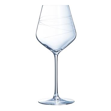 6 verres à pied 47cl Abstraction - Cristal d'Arques