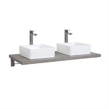 Plan de toilette suspendu pour vasque WILL - 120 cm - Ep