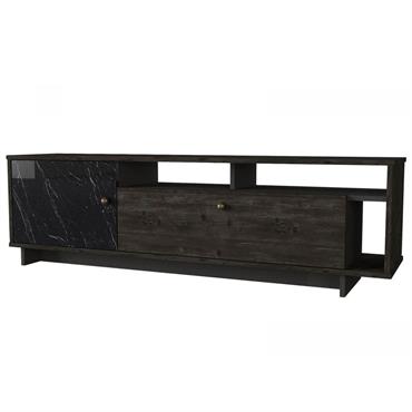 Meuble télé BENTO de style contemporain avec son aspect très moderne apportera une touche très decorative à votre interieur. Doté de nombreux rangements ce meuble est également très fonctionnel. Meuble ...