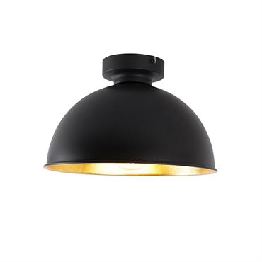 Plafonnier en acier noir