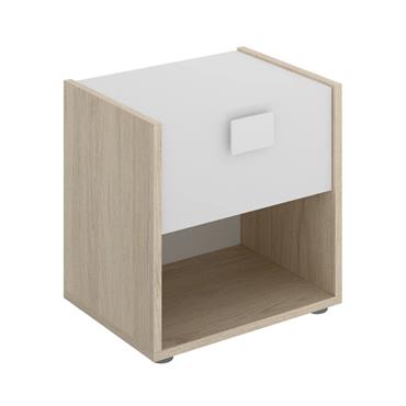 Chevet effet bois beige