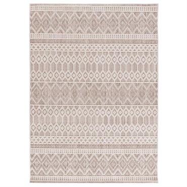 Tapis à relief de style ethnique en beige