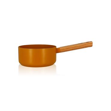 Casserole en aluminium/céramique jaune 18cm - compatible induction