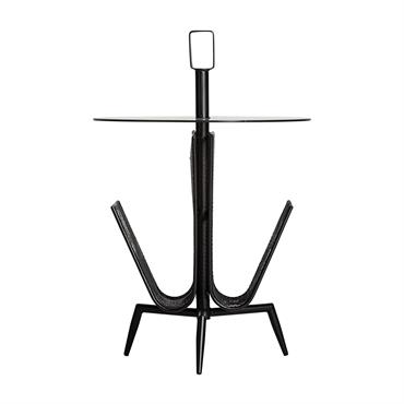 Table basse en fer noir 45x45x69 cm