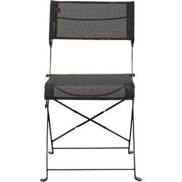 Chaise de jardin pliante Balcony noire Kare Design