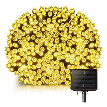 Guirlande lumineuse solaire Plastique Noir 16
