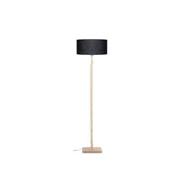 Lampadaire textile noir Ø47cm