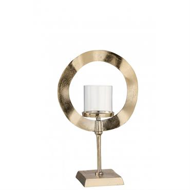 Photophore rond sur pied