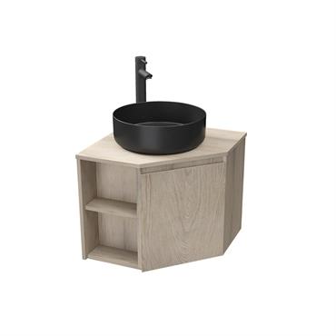 Ensemble meuble sous vasque d'angle  