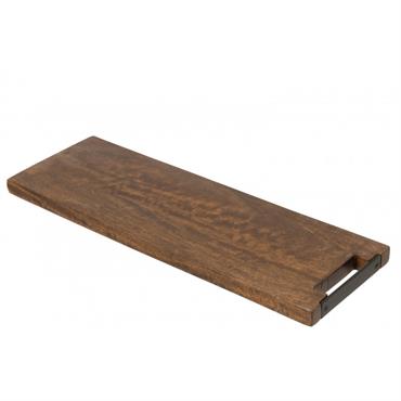Planche à découper longue en bois de manguier marron L60cm