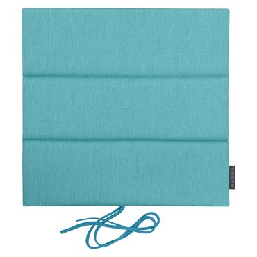 Galettes de chaises exterieur à nouettes turquoise - Lot de 4 - 40x40