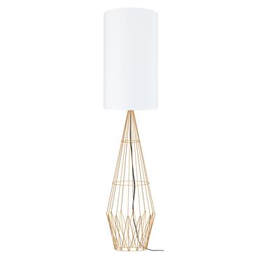 Lampadaire métal doré