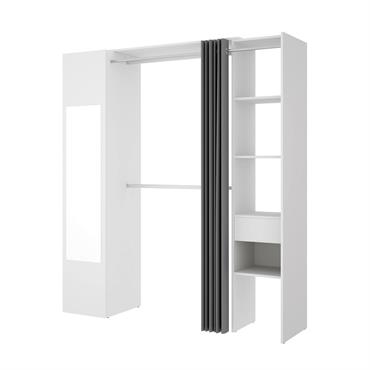 Grande Armoire effet bois blanc