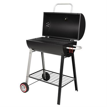 Barbecue au charbon de bois en acier noir