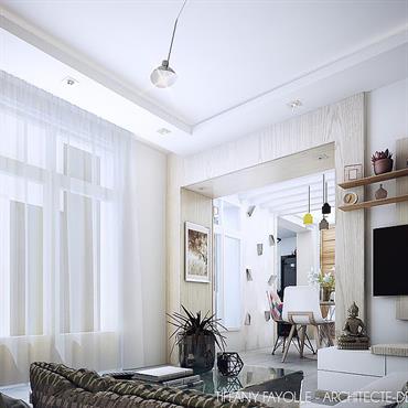 Les clients, vivant à Paris, ont fait appel à mes services en tant qu'architecte d'intérieur et décorateur de Lyon pour ... Domozoom