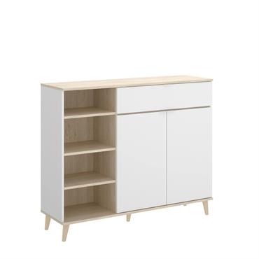 Buffet effet bois beige