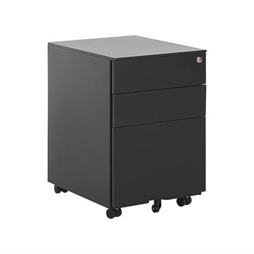 Meuble de rangement métal noir
