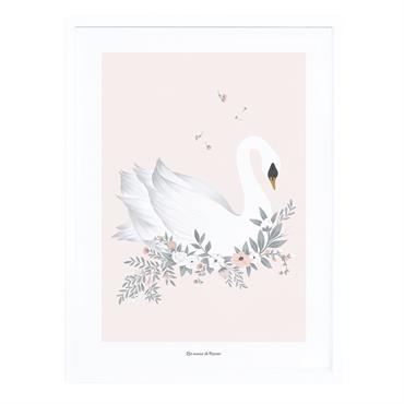 Affiche encadrée Le cygne 