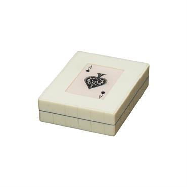 Boîte de jeux en bois blanc