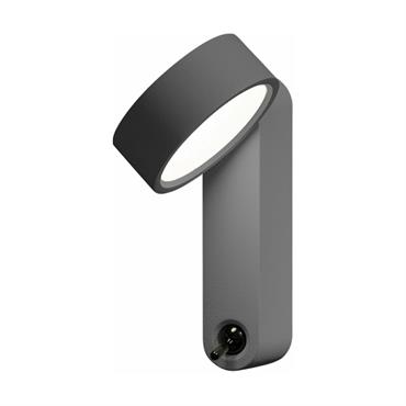 Applique en aluminium gris Toggle - Martinelli Luce