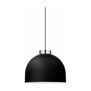 Suspension ronde L verre et noir Luceo - Aytm