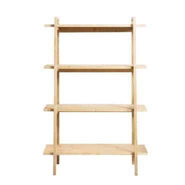 Bibliothèque en bois d’épicéa couleur beige