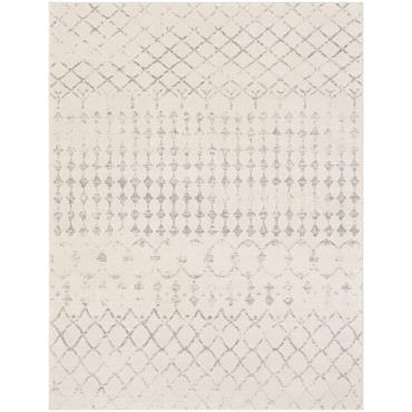 Tapis Berbère Ethnique Blanc/Gris 160x215