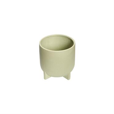 Lot de cache-pots en céramique vert H14