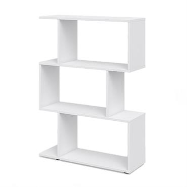 Etagère bibliothèque design blanc