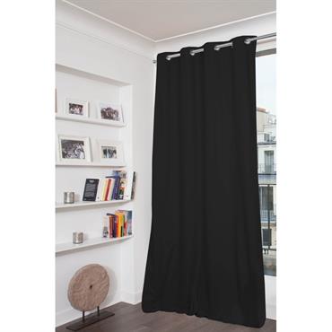 Rideau Occultant Total Œillet Noir MC710 135x250