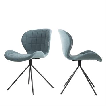 Lot de 2 chaises design - Bleu