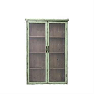 Vitrine en bois vert
