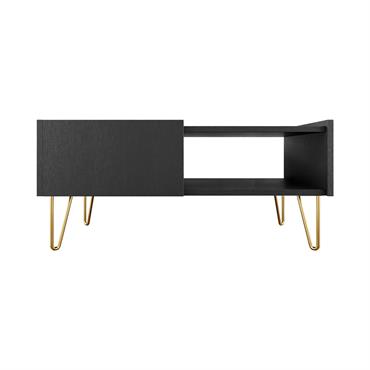 Table basse style contemporain 97 cm noir / doré