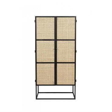 Armoire double en métal noir