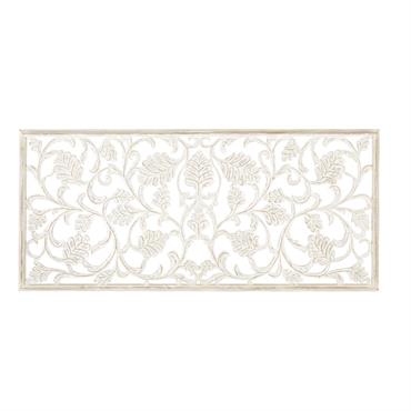 Déco murale sculptée blanche 180x80