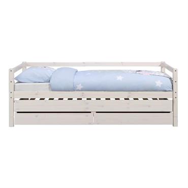 Description :  Idéal pour aménager une chambre d'enfant comme une chambre d'ami, découvrez le lit banquette gigogne Alma. Simple et épuré, il s'intègre facilement dans tous types d'intérieurs.  ...