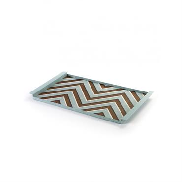 Plateau Grint Zigzag Bleu - Serax