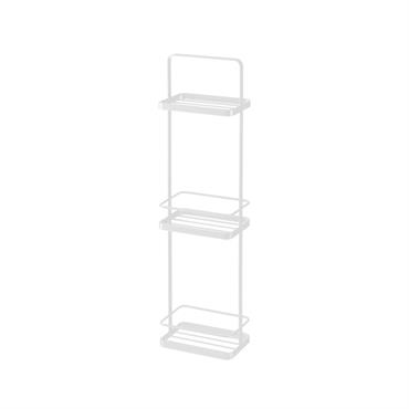 Etagère de salle de bain à 3 niveaux - H67 cm - Blanc