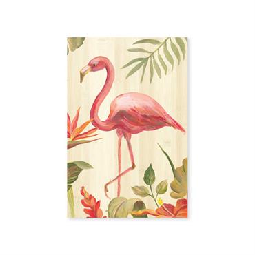 Tableau Flamant rose tropical imprimé sur toile 60x90 cm