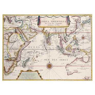 Anciennes éditions de la cartographie européenne datant d'environ 1500.    Impressions sur toile pour une décoration élégante et raffinée de vos murs et un élément décoratif unique pour ...