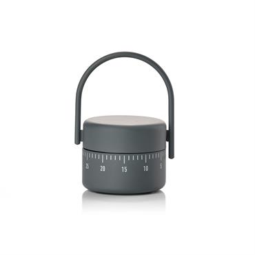 Minuteur de cuisine en fer gris foncé