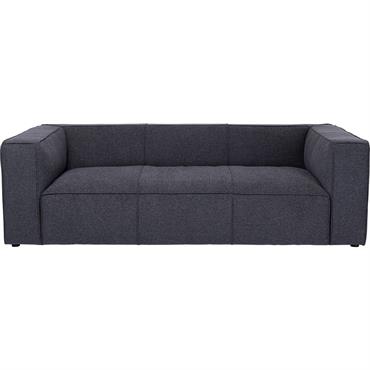Canapé 3 places en tissu gris