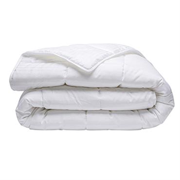 Couette chaude en satin de coton blanc 200x200 cm