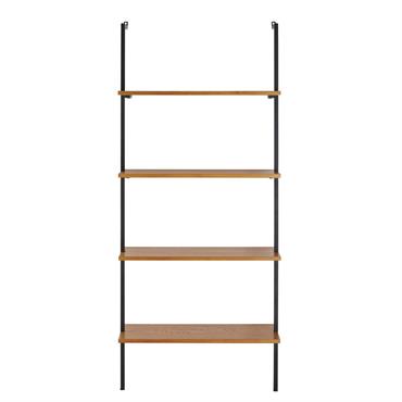 Etagère murale vintage en métal noir