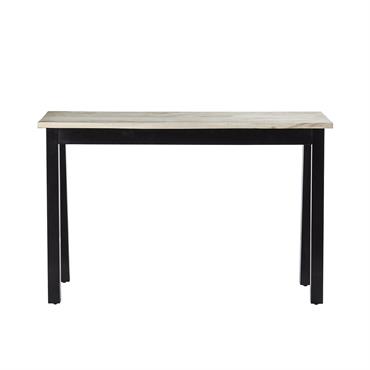 Console en acajou et teck massif