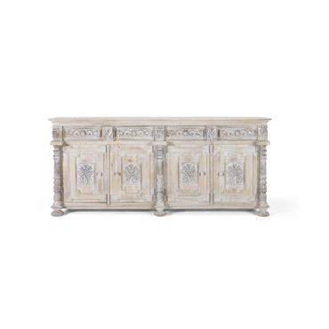 Buffet avec 3 tiroirs et 3 portes en bois de manguier