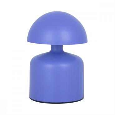 Lampe de table led nomade métal violet h15cm